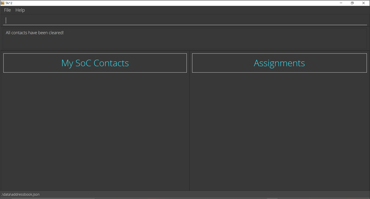 Clear Command Success Screen